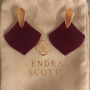 Kendra Scott Maroon Earrings